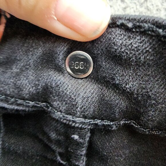 Levi's Jeans Mens 40x32 Black 502 Stretch Denim High Rise Regular Fit Taper - Picture 11 of 14